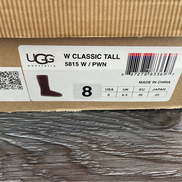 Womens Ugg Classic Tall 5815 W/PWN Plum Wine Boots - Picture 8 of 14
